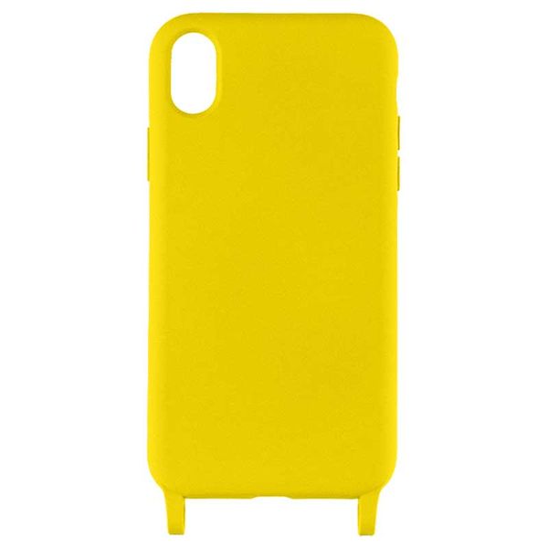 Чохол Cord case з довгим кольоровим ремінцем для Apple iPhone XS (5.8") Жовтий (224953) 224953 фото