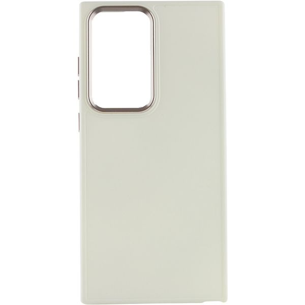 TPU чохол Bonbon Metal Style для для Samsung Galaxy S24 Ultra Білий / White (269934) 269934 фото