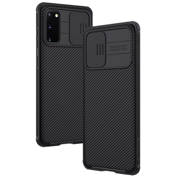 Карбонова накладка Nillkin Camshield (зі шторкою для камери) для Samsung Galaxy S20 Чорний / Black (128361) 128361 фото