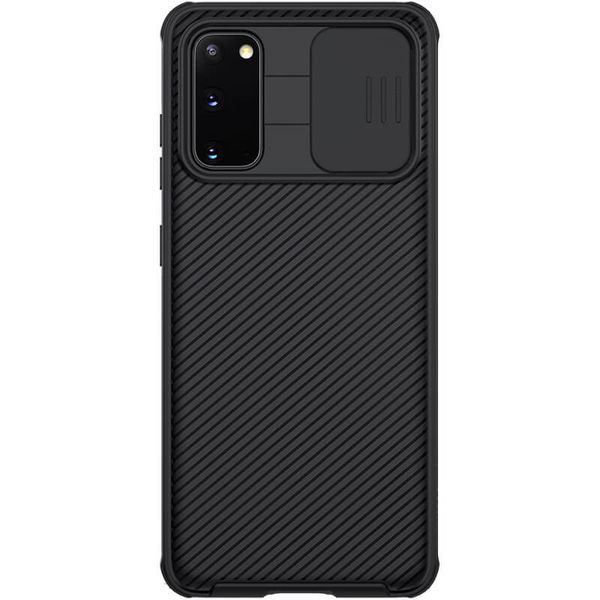 Карбонова накладка Nillkin Camshield (зі шторкою для камери) для Samsung Galaxy S20 Чорний / Black (128361) 128361 фото