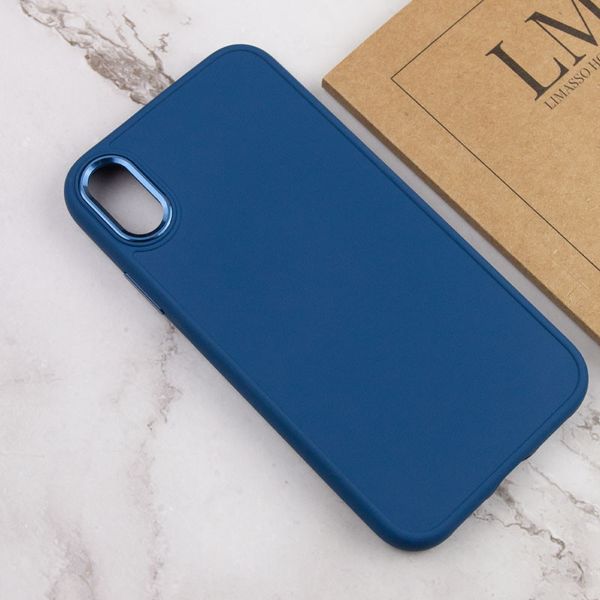 TPU чохол Bonbon Metal Style для для Apple iPhone XS Max (6.5") Синій / Denim Blue (215475) 215475 фото