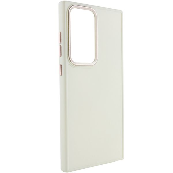 TPU чохол Bonbon Metal Style для для Samsung Galaxy S24 Ultra Білий / White (269934) 269934 фото