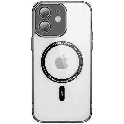 TPU+PC чохол Fullcolor with Magnetic Safe для Apple iPhone 12 Black (258229) 258229 фото