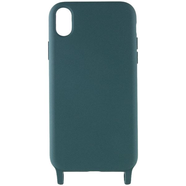 Чохол Cord case з довгим кольоровим ремінцем для Apple iPhone XS (5.8") Зелений / Forest green (224954) 224954 фото