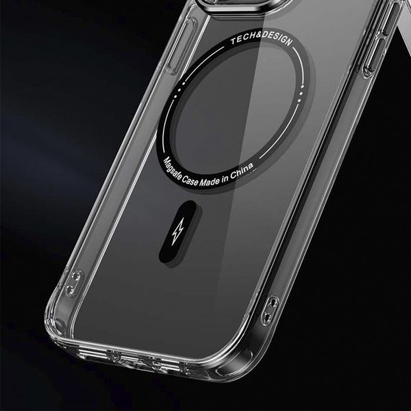 TPU+PC чохол Fullcolor with Magnetic Safe для Apple iPhone 12 Black (258229) 258229 фото