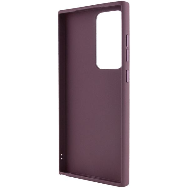 TPU чохол Bonbon Metal Style для для Samsung Galaxy S24 Ultra Бордовий / Plum (269935) 269935 фото