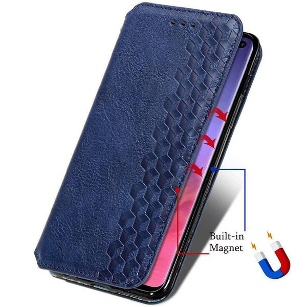 Шкіряний чохол книжка GETMAN Cubic (PU) для Xiaomi 13 Lite Синій (249424) 249424 фото