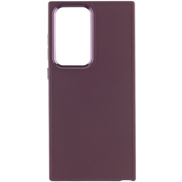 TPU чохол Bonbon Metal Style для для Samsung Galaxy S24 Ultra Бордовий / Plum (269935) 269935 фото