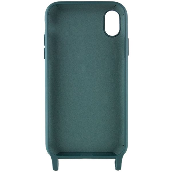 Чохол Cord case з довгим кольоровим ремінцем для Apple iPhone XS (5.8") Зелений / Forest green (224954) 224954 фото