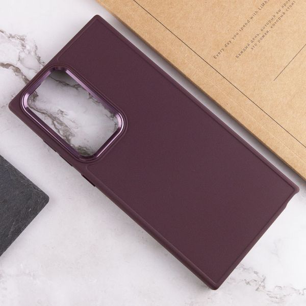 TPU чохол Bonbon Metal Style для для Samsung Galaxy S24 Ultra Бордовий / Plum (269935) 269935 фото