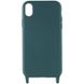 Чохол Cord case з довгим кольоровим ремінцем для Apple iPhone XS (5.8") Зелений / Forest green (224954) 224954 фото 2