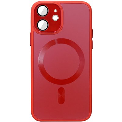 Чохол TPU+Glass Sapphire Midnight with MagSafe для Apple iPhone 11 (6.1") Червоний / Red (257033) 257033 фото