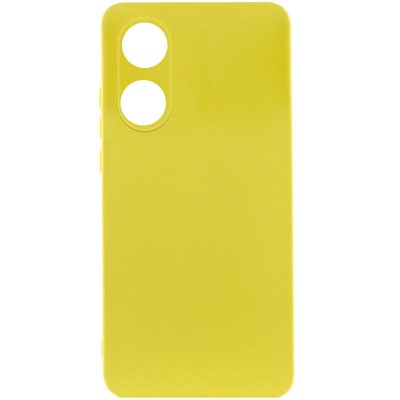 Чохол Silicone Cover Lakshmi Full Camera (AAA) для Oppo A78 4G Жовтий / Yellow (264734) 264734 фото