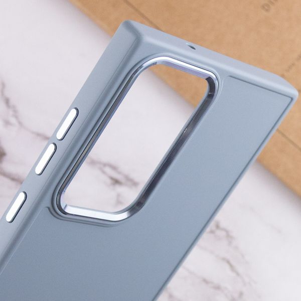 TPU чохол Bonbon Metal Style для для Samsung Galaxy S24 Ultra Блакитний / Mist blue (269936) 269936 фото