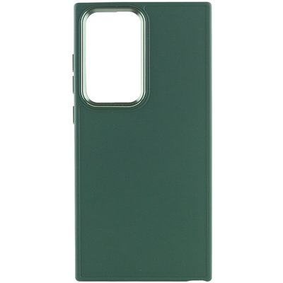 TPU чохол Bonbon Metal Style для для Samsung Galaxy S24 Ultra Зелений / Army green (269937) 269937 фото