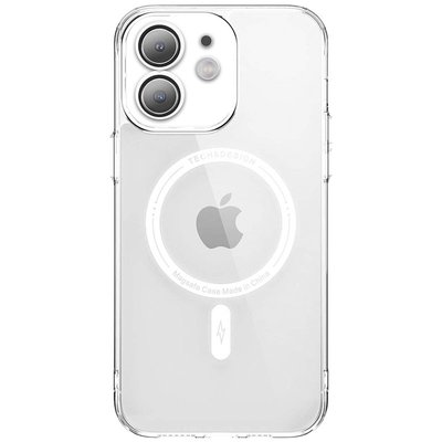 TPU+PC чохол Fullcolor with Magnetic Safe для Apple iPhone 12 White (258231) 258231 фото