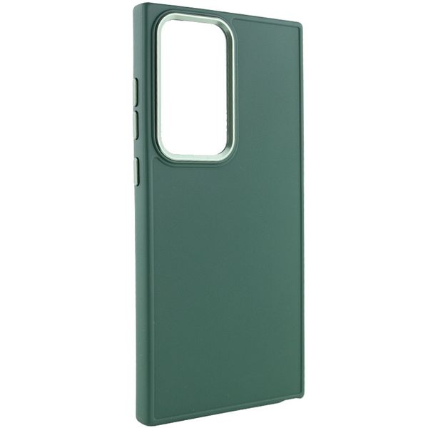 TPU чохол Bonbon Metal Style для для Samsung Galaxy S24 Ultra Зелений / Army green (269937) 269937 фото