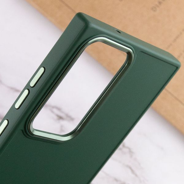 TPU чохол Bonbon Metal Style для для Samsung Galaxy S24 Ultra Зелений / Army green (269937) 269937 фото