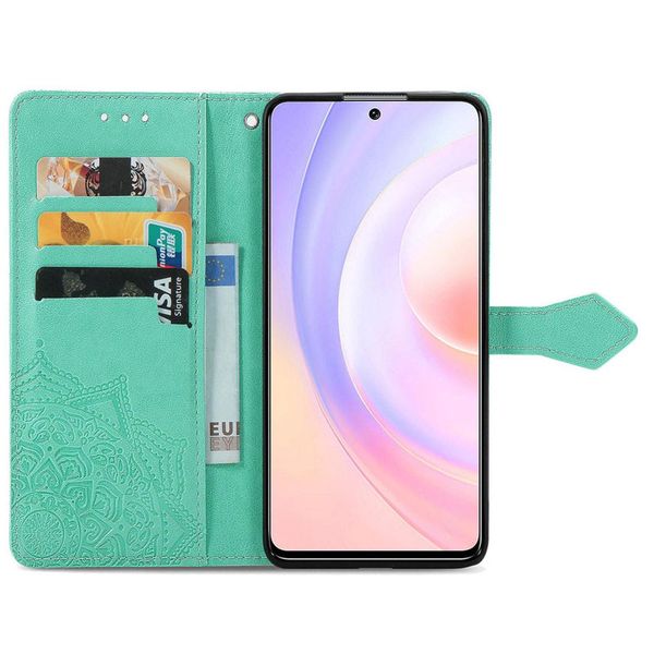 Шкіряний чохол (книжка) Art Case з візитницею для Samsung Galaxy A52 5G Бірюзовий (161751) 161751 фото