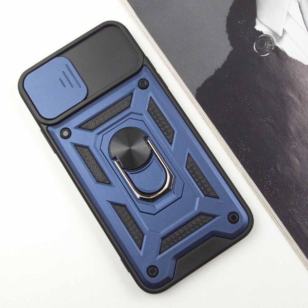 Ударостійкий чохол Camshield Serge Ring for Magnet для Apple iPhone 12 Pro Max Синій (270416) 270416 фото