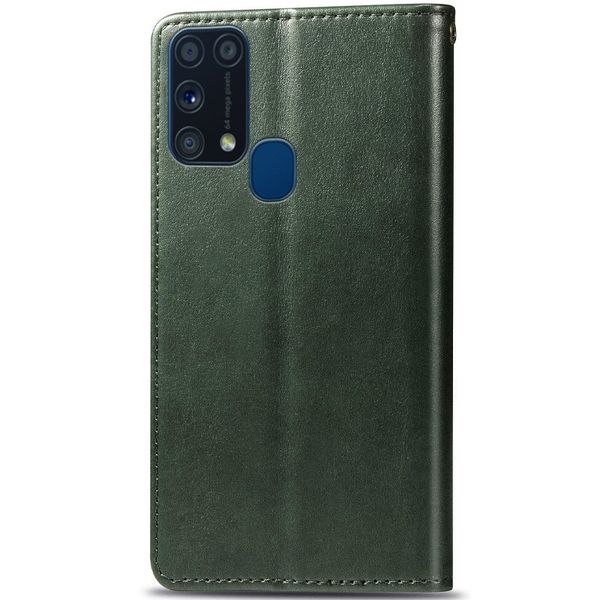 Шкіряний чохол книжка GETMAN Gallant (PU) для Samsung Galaxy M31 Зелений (128780) 128780 фото