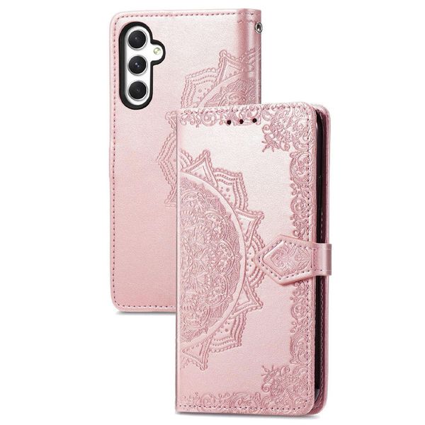 Шкіряний чохол (книжка) Art Case з візитницею для Samsung Galaxy M34 5G Рожевий (258812) 258812 фото