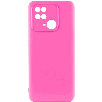 Чехол Silicone Cover Lakshmi Full Camera (AAA) для Xiaomi Redmi 10C Розовый / Barbie pink (264030) 264030 фото