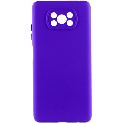 Чехол Silicone Cover Lakshmi Full Camera (A) для Xiaomi Poco X3 NFC / Poco X3 Pro Синий / Iris (262058) 262058 фото