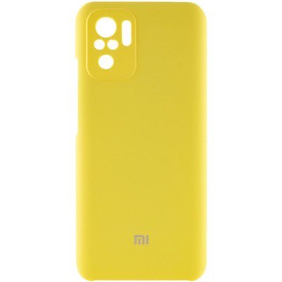 Чохол Silicone Cover Full Camera (AAA) для Xiaomi Redmi Note 10 Жовтий / Bright Yellow (184673) 184673 фото