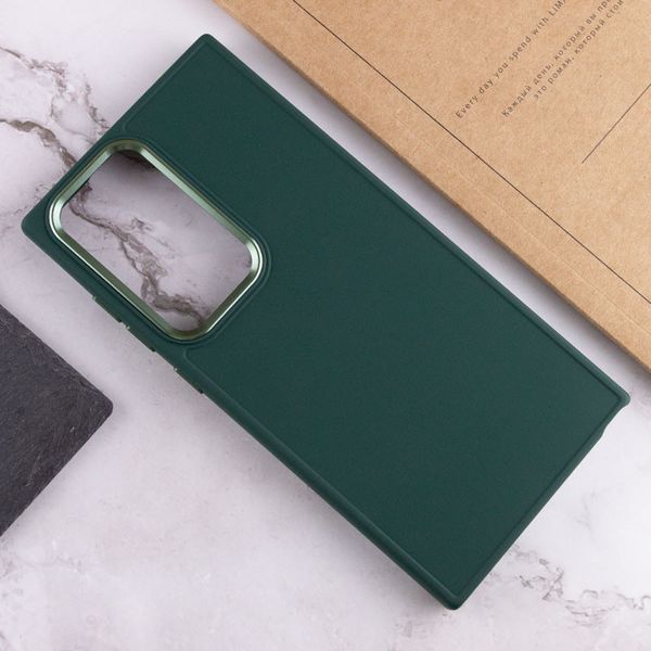 TPU чохол Bonbon Metal Style для для Samsung Galaxy S24 Ultra Зелений / Pine green (269938) 269938 фото