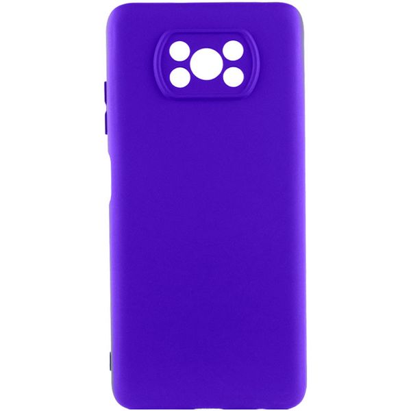 Чехол Silicone Cover Lakshmi Full Camera (A) для Xiaomi Poco X3 NFC / Poco X3 Pro Синий / Iris (262058) 262058 фото