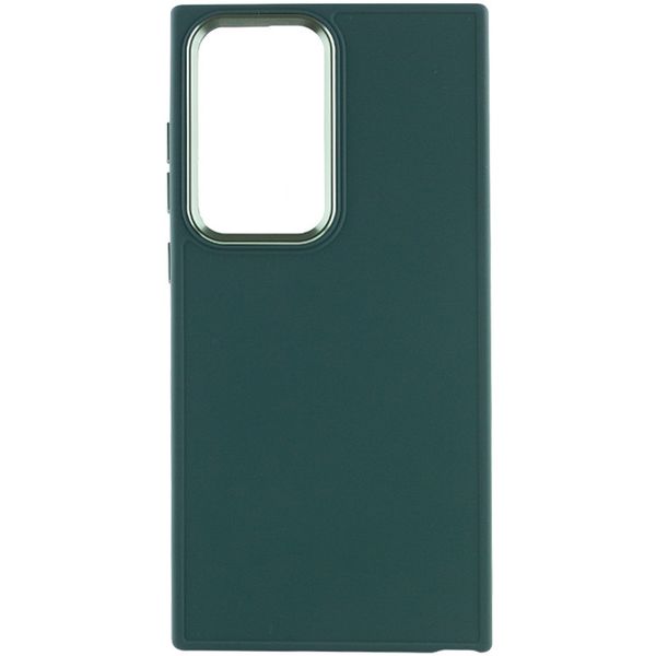 TPU чохол Bonbon Metal Style для для Samsung Galaxy S24 Ultra Зелений / Pine green (269938) 269938 фото