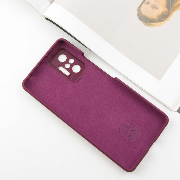 Чохол Silicone Cover Lakshmi Full Camera (AAA) для Xiaomi Redmi Note 11 Pro (Global) Бордовий / Plum (253007) 253007 фото