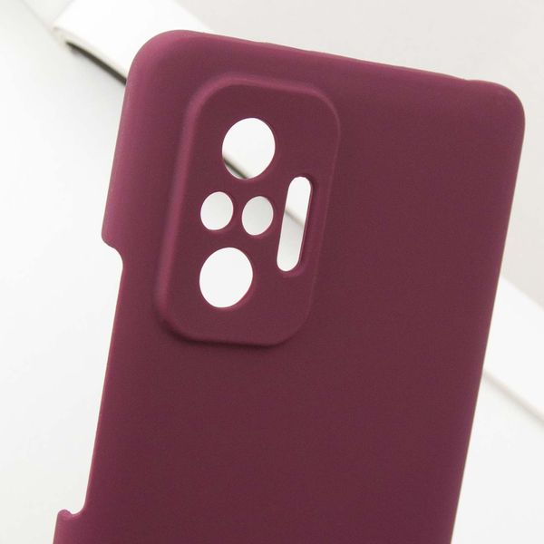 Чохол Silicone Cover Lakshmi Full Camera (AAA) для Xiaomi Redmi Note 11 Pro (Global) Бордовий / Plum (253007) 253007 фото