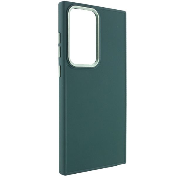 TPU чохол Bonbon Metal Style для для Samsung Galaxy S24 Ultra Зелений / Pine green (269938) 269938 фото