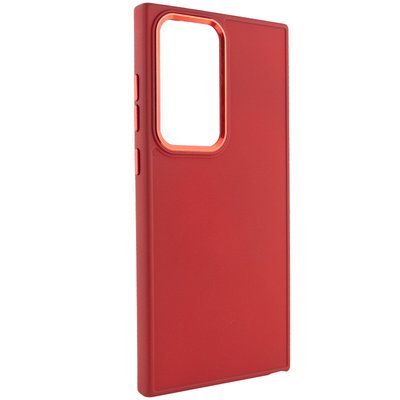 TPU чохол Bonbon Metal Style для для Samsung Galaxy S24 Ultra Червоний / Red (269939) 269939 фото
