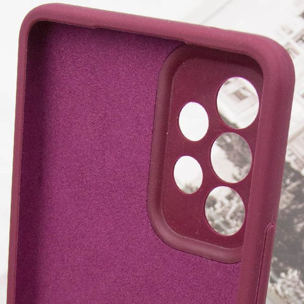 Чохол Silicone Cover Lakshmi Full Camera (AAA) для Samsung Galaxy A33 5G Бордовий / Plum (253067) 253067 фото