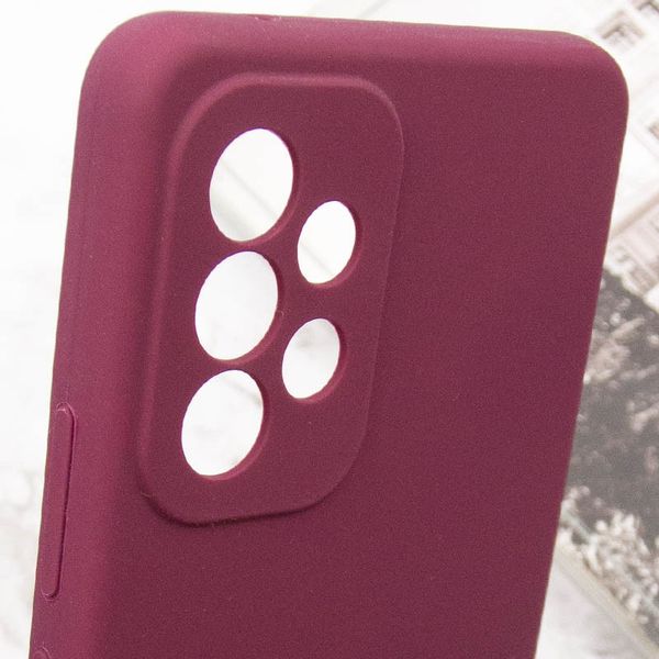 Чохол Silicone Cover Lakshmi Full Camera (AAA) для Samsung Galaxy A33 5G Бордовий / Plum (253067) 253067 фото