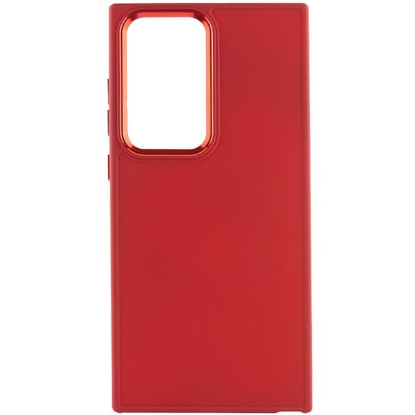 TPU чохол Bonbon Metal Style для для Samsung Galaxy S24 Ultra Червоний / Red (269939) 269939 фото