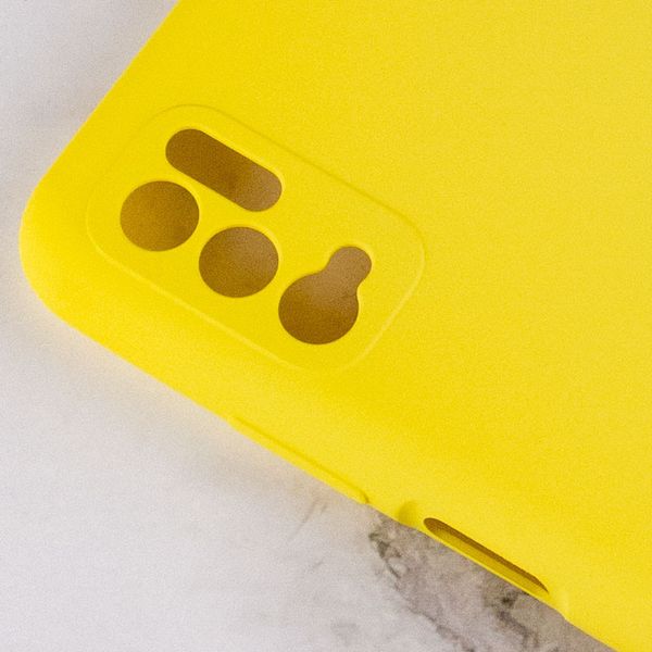 Чохол Silicone Cover Full Camera (AA) для Xiaomi Redmi Note 10 5G Жовтий / Yellow (187986) 187986 фото