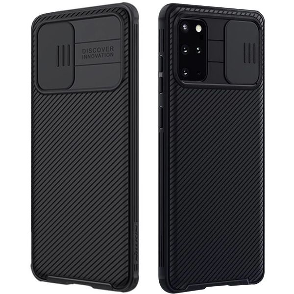 Карбонова накладка Nillkin Camshield (зі шторкою для камери) для Samsung Galaxy S20+ Чорний / Black (128369) 128369 фото