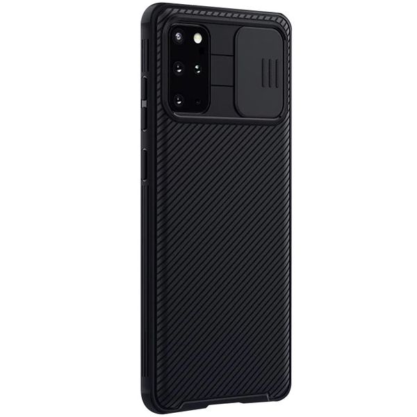 Карбонова накладка Nillkin Camshield (зі шторкою для камери) для Samsung Galaxy S20+ Чорний / Black (128369) 128369 фото