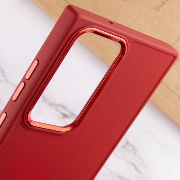 TPU чохол Bonbon Metal Style для для Samsung Galaxy S24 Ultra Червоний / Red (269939) 269939 фото