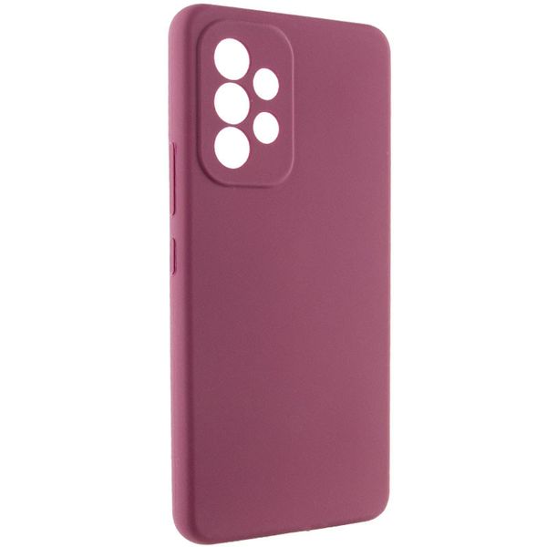 Чохол Silicone Cover Lakshmi Full Camera (AAA) для Samsung Galaxy A33 5G Бордовий / Plum (253067) 253067 фото