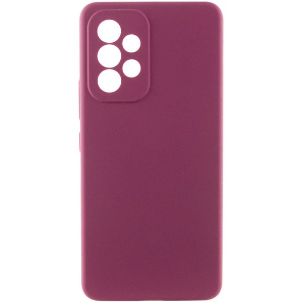 Чохол Silicone Cover Lakshmi Full Camera (AAA) для Samsung Galaxy A33 5G Бордовий / Plum (253067) 253067 фото