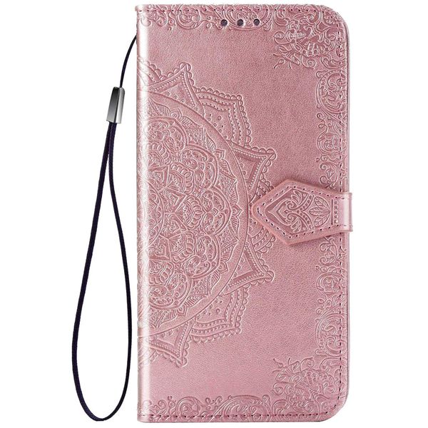 Шкіряний чохол (книжка) Art Case з візитницею для Oppo A74 4G Рожевий (186168) 186168 фото