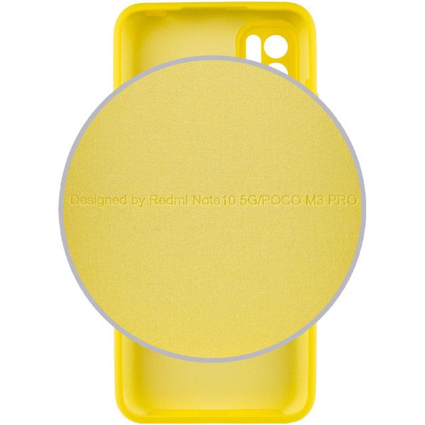 Чохол Silicone Cover Full Camera (AA) для Xiaomi Redmi Note 10 5G Жовтий / Yellow (187986) 187986 фото