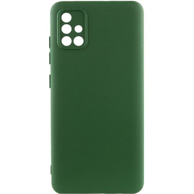 Чохол Silicone Cover Lakshmi Full Camera (A) для Samsung Galaxy A51 Зелений / Dark green (212390) 212390 фото