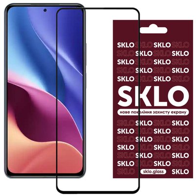 Захисне скло SKLO 3D (full glue) для Xiaomi Redmi Note 10 Pro 5G Чорний (205456) 205456 фото