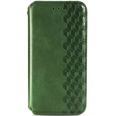 Шкіряний чохол книжка GETMAN Cubic (PU) для OnePlus 10 Pro Зелений (231455) 231455 фото